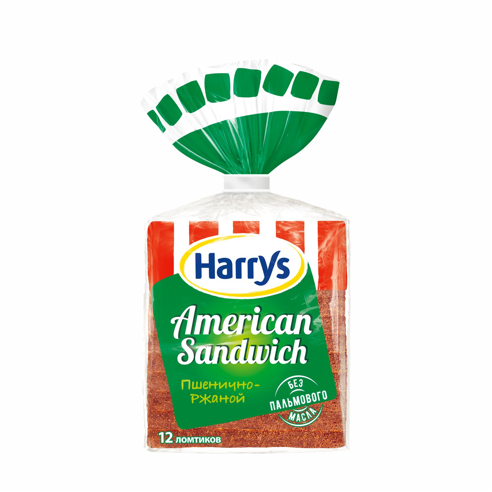 фото Хлеб пшенично-ржаной harrys american sandwich 470 г