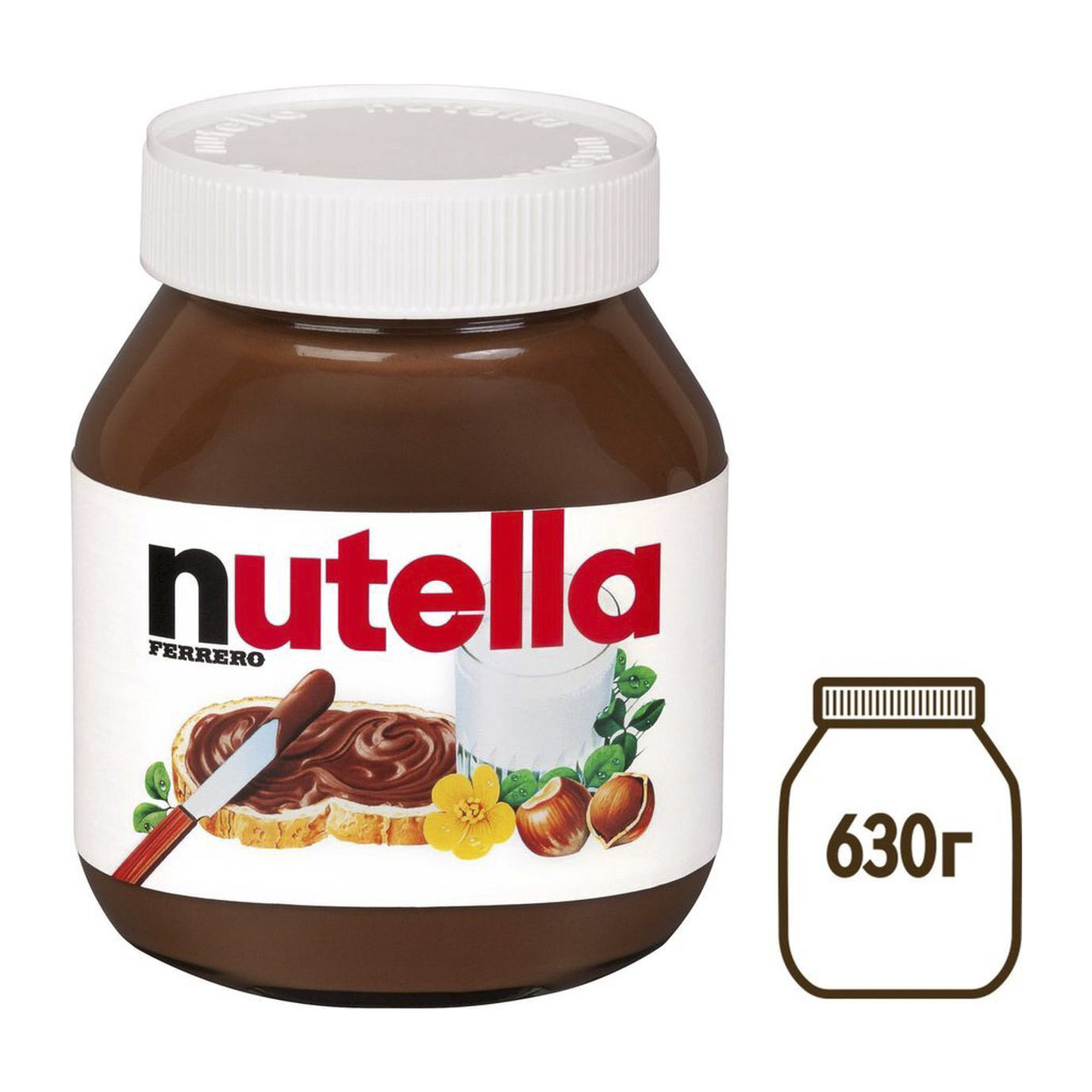 фото Ореховая паста nutella 630 г ferrero