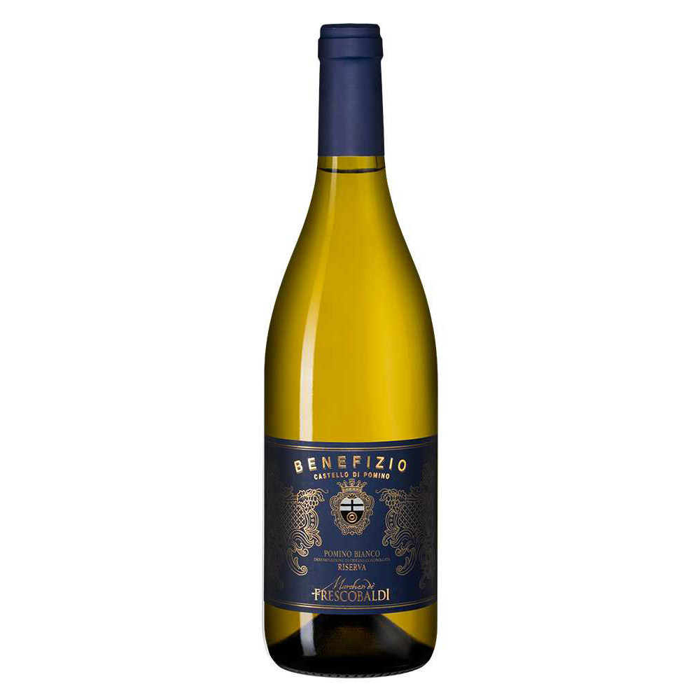 

Вино белое сухое Frescobaldi Benefizio" Pomino Bianco Reserva DOC Castello di Pomino 0,75 л, Золотисто-соломенный