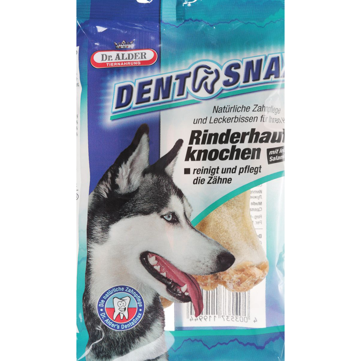 фото Лакомство для собак dr. alder's denta snax косточки с салями 2 шт