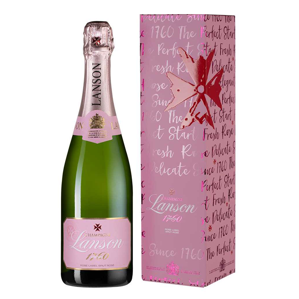 фото Шампанское lanson "rose label" brut rose 0,75 л