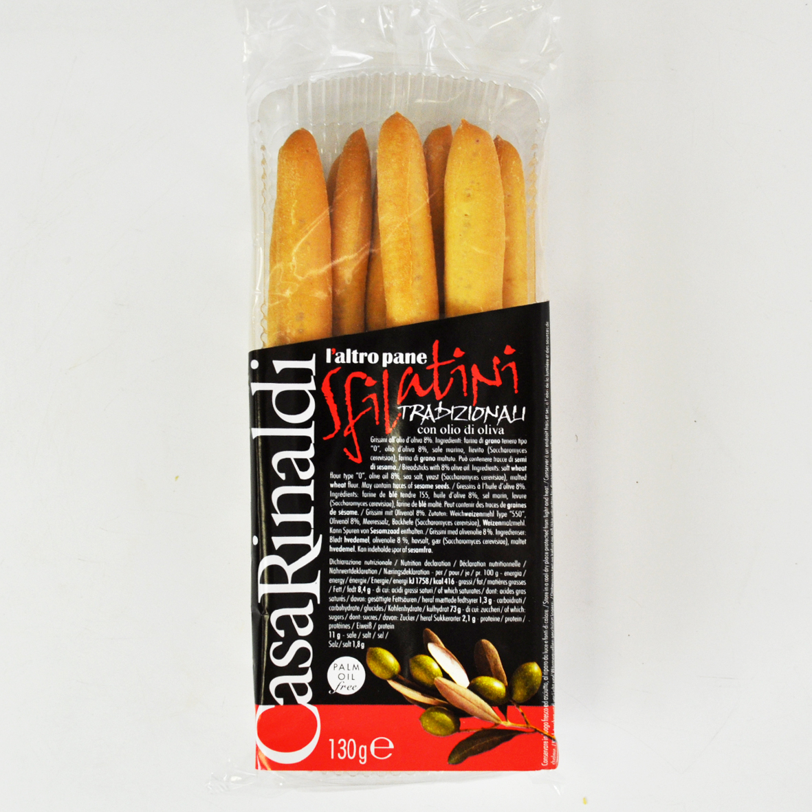 фото Хлебные палочки casa rinaldi сфилатини с оливковым маслом 130 г