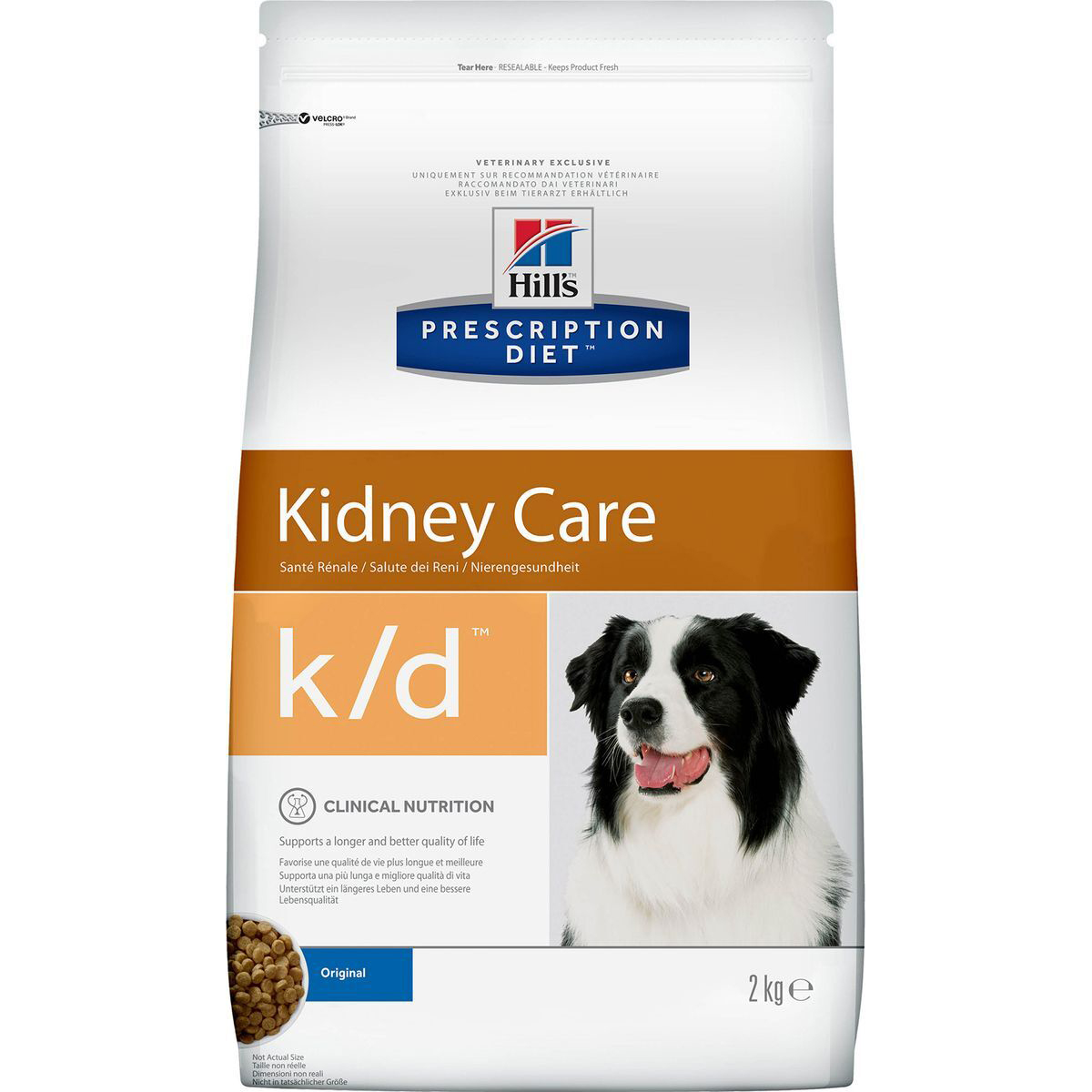Корм для собак Hill's Prescription Diet Kidney Care k/d Для поддержания здоровья почек 2 кг, размер для всех пород - фото 1