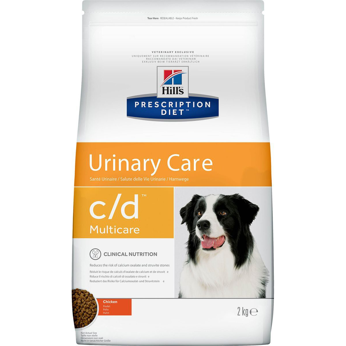 фото Корм для собак hill's prescription urinary care c/d для поддержания здоровья мочевыводящих путей с курицей 2 кг hill`s