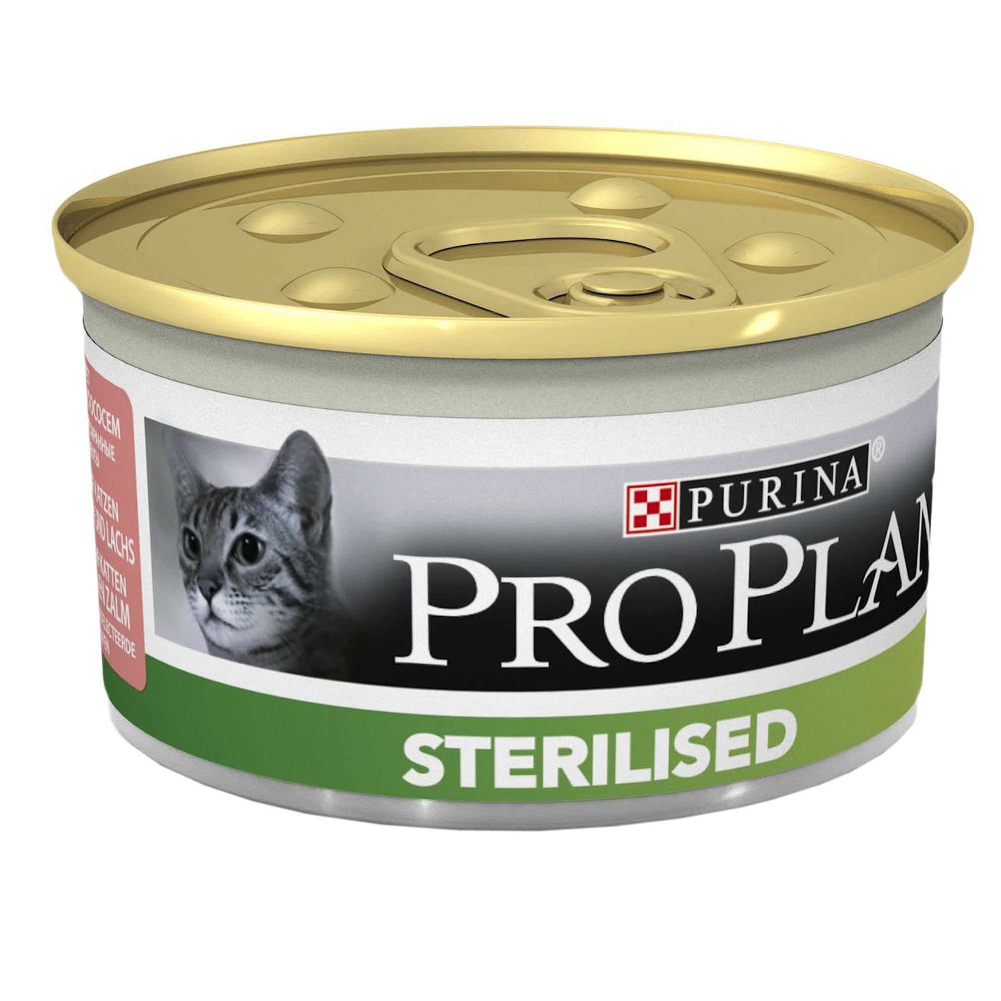 фото Корм для кошек pro plan sterilised для стерилизованных кошек, паштет с тунцом, 85г