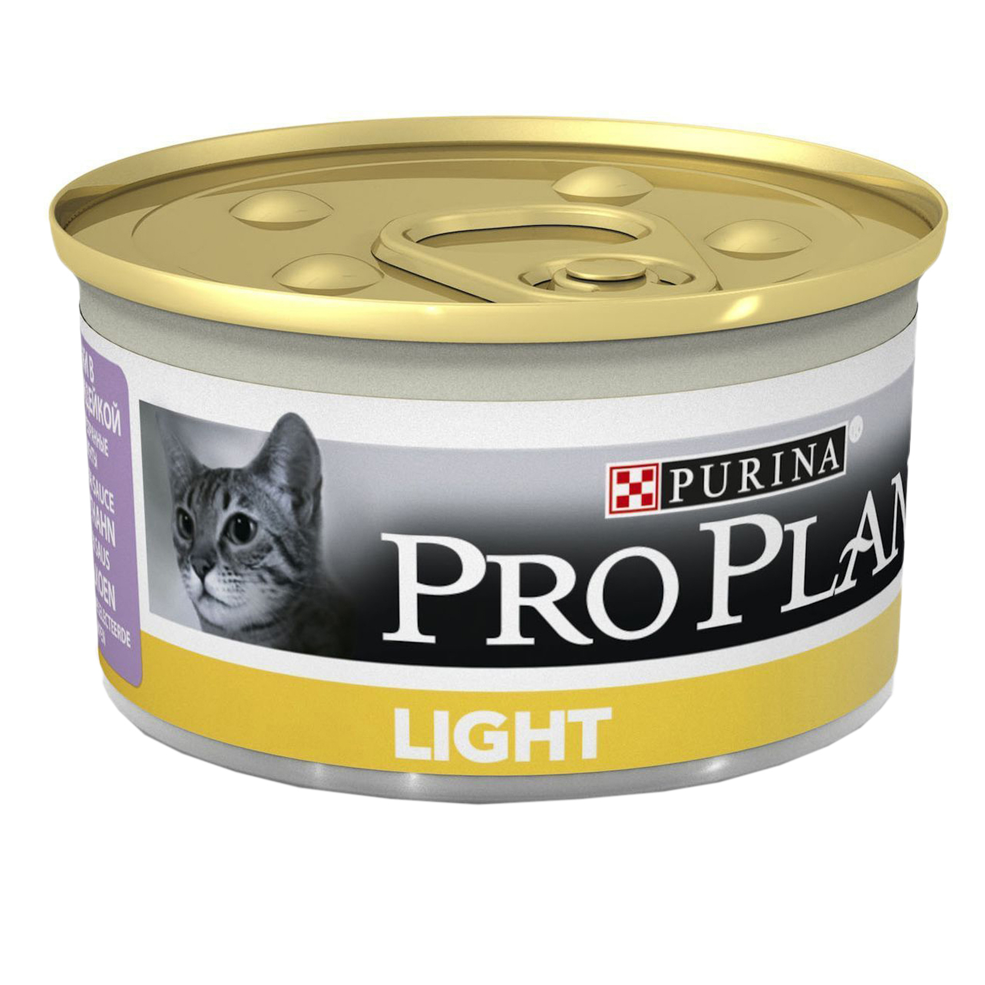 фото Корм для кошек pro plan light для кошек с избыточным весом, паштет с индейкой, 85г