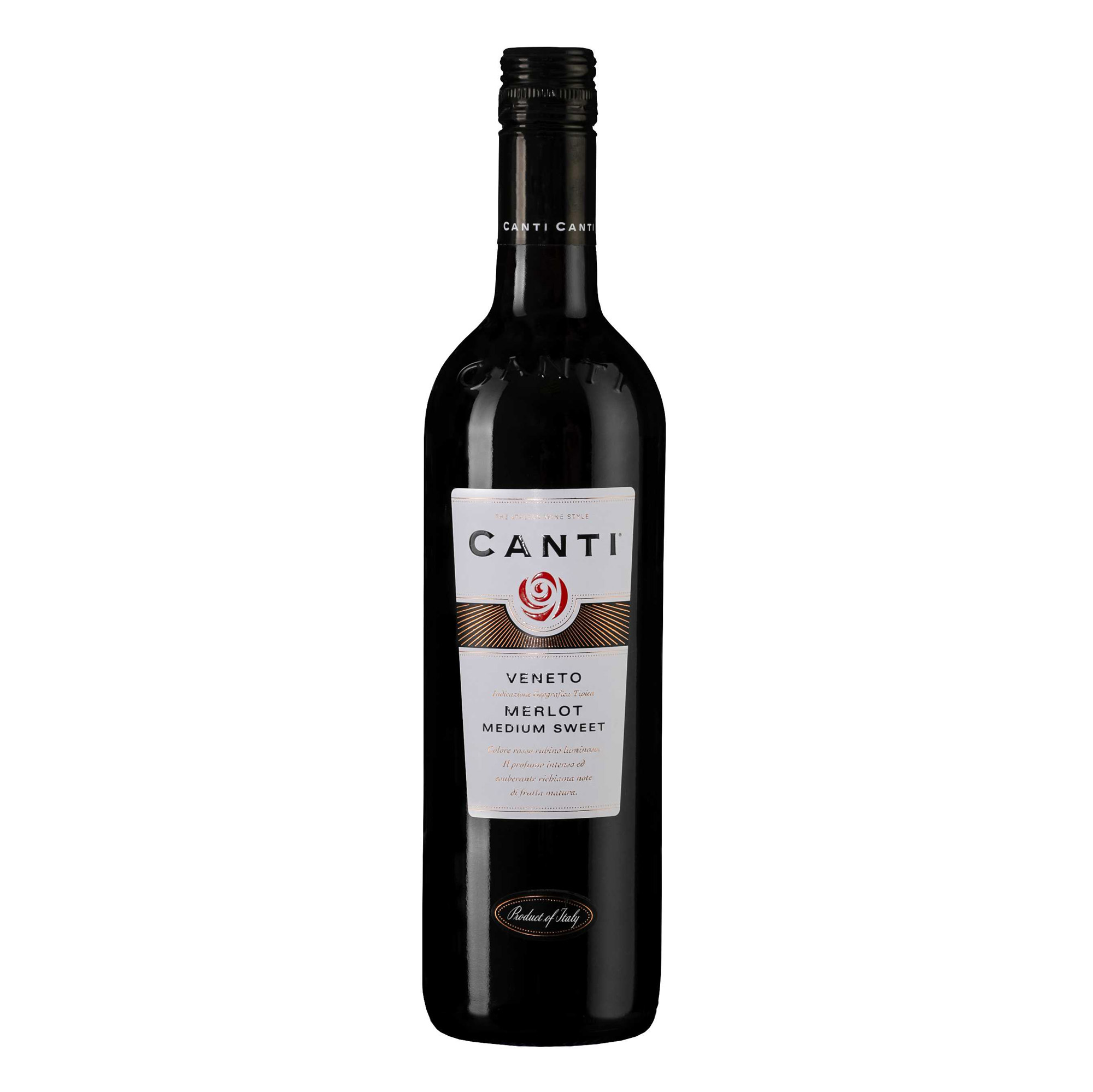 Вино красное полусладкое Canti Merlot Veneto IGT 0,75 л