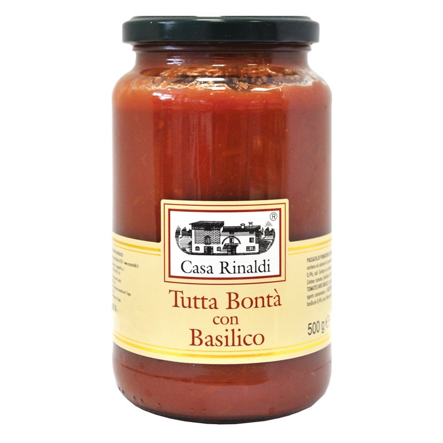 Соус томатный Casa rinaldi из протертых помидор с базиликом, 500 г