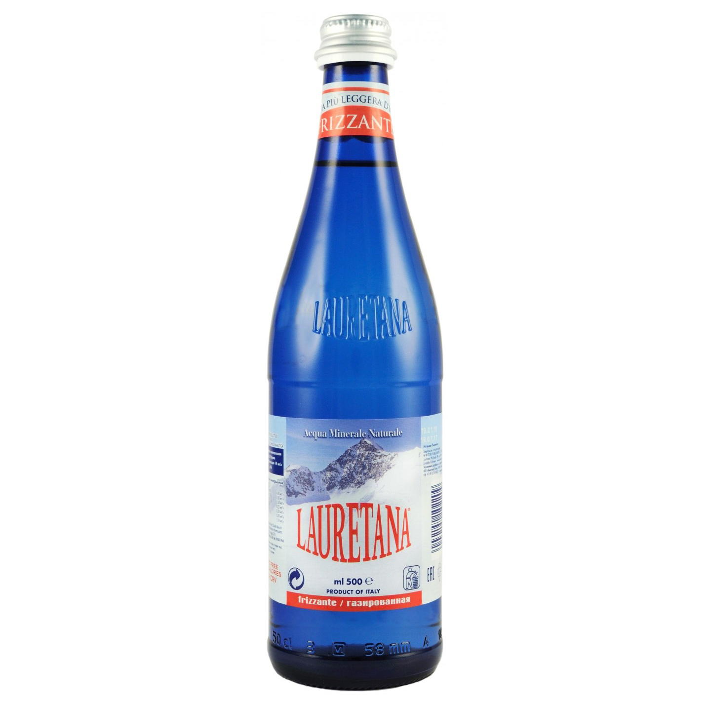 фото Вода lauretana frizzante (стеклянная бутылка) 500 мл
