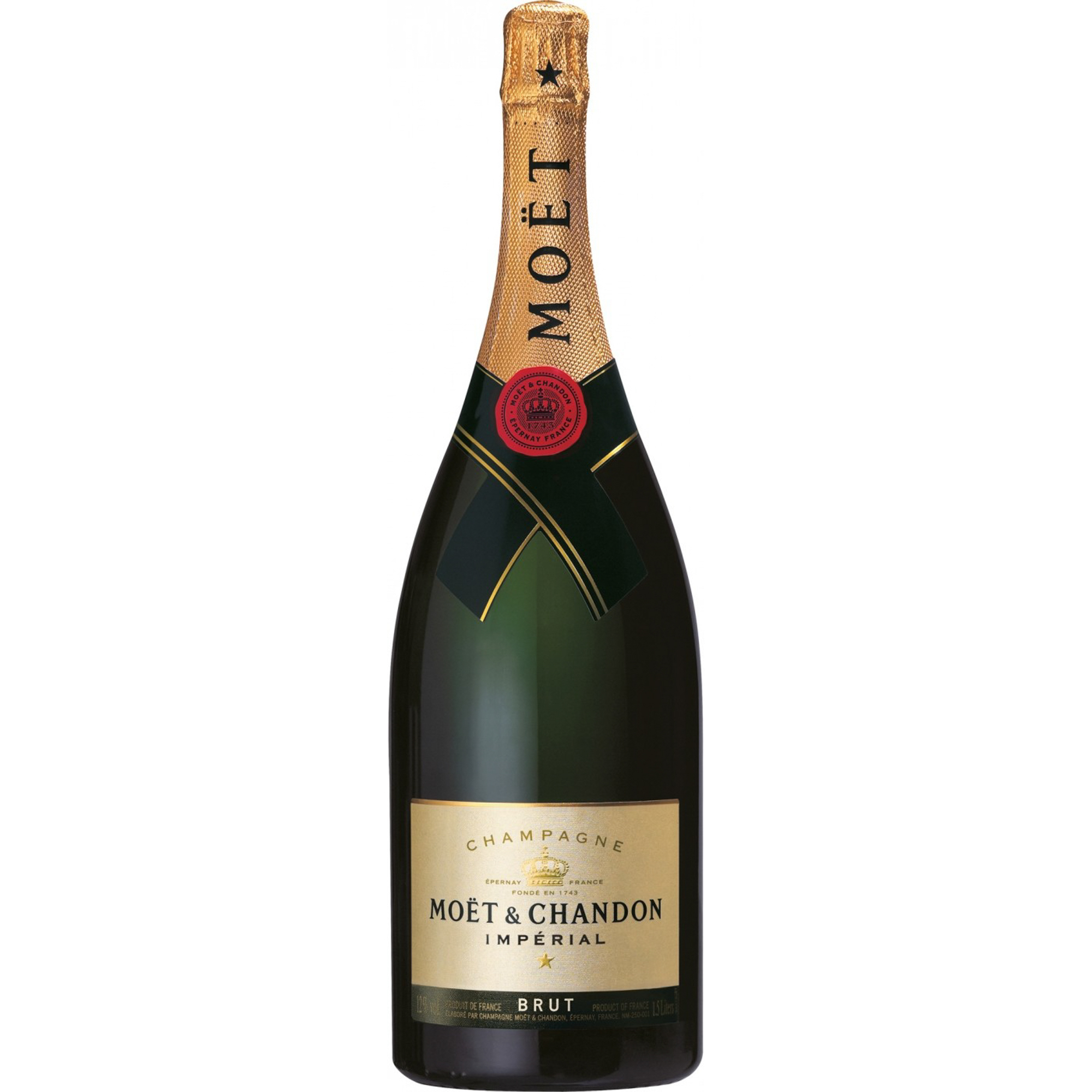 

Шампанское Moet & Chandon Brut "Imperial" 1,5 л, Соломенно-желтый