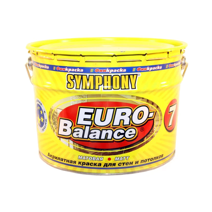 фото Краска симфония водо-эмульсионная евро-баланс 7 а 2,7 л