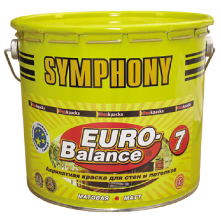 фото Краска водоэмульсионная симфония euro-balance 7 база с 2.7л матовая