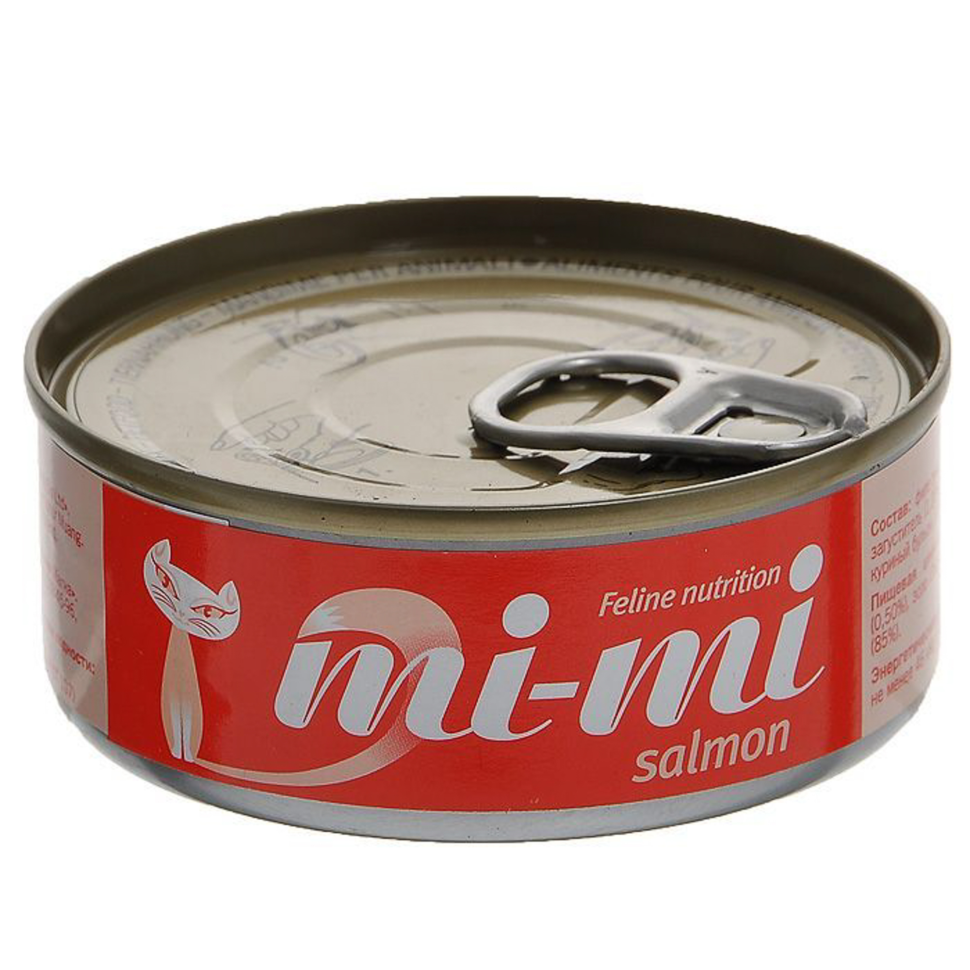 Корм для кошек Mi-Mi с лососем, 80г