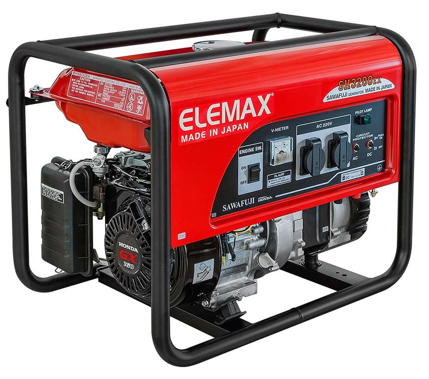 Генератор Elemax SH3200EX-R, цвет черный Honda GX160, синхронный - фото 2