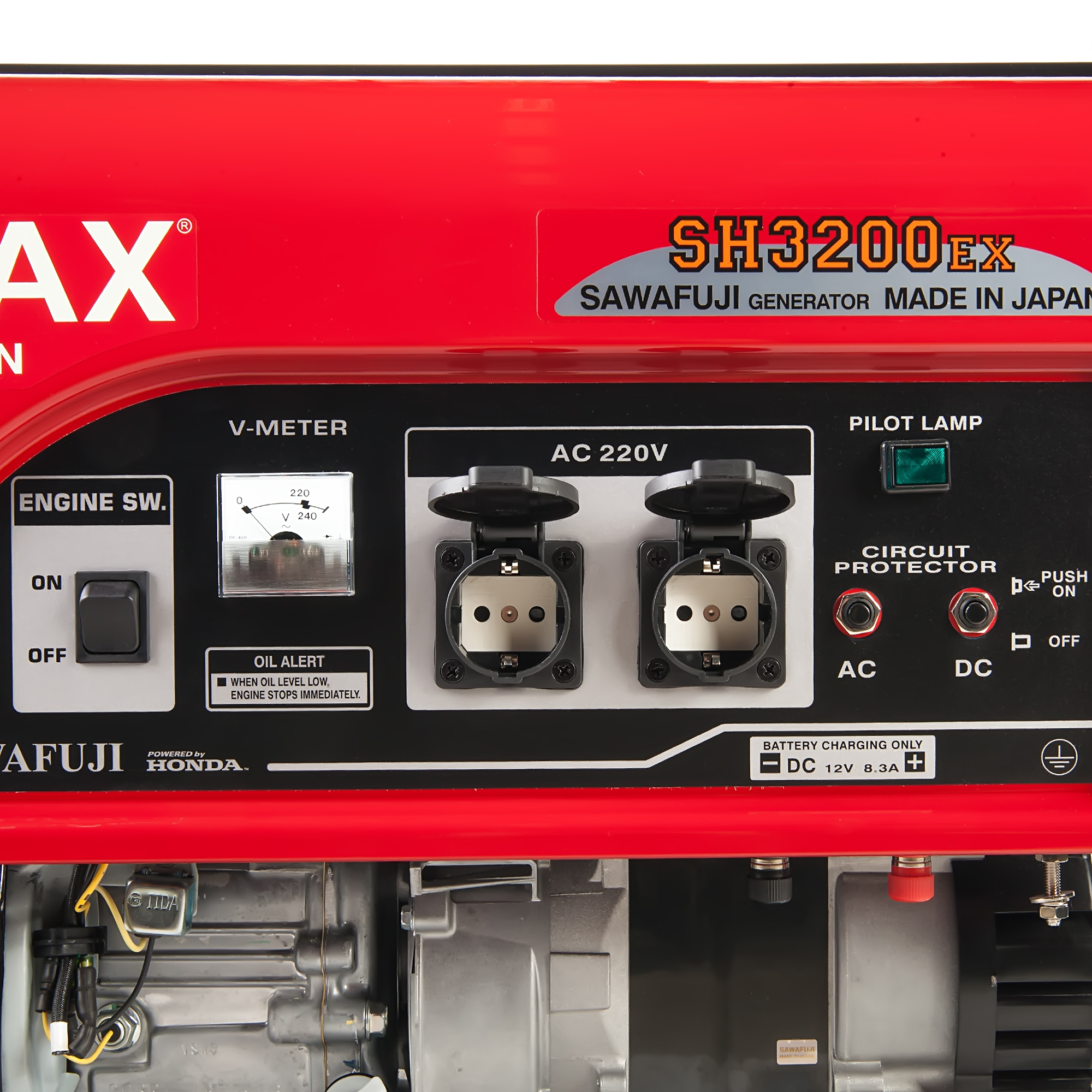 Генератор Elemax SH3200EX-R, цвет черный Honda GX160, синхронный - фото 4