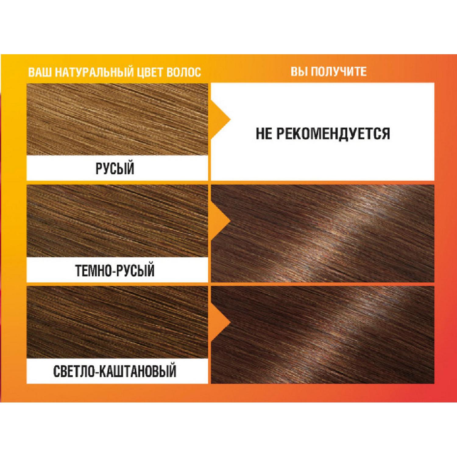 Краска для волос color shine оттенок 6 0 темно-русый 110 мл garnier
