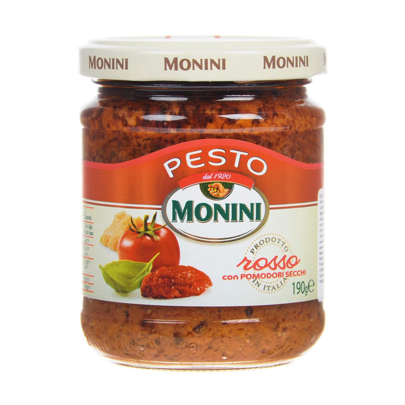 фото Соус песто monini pesto rosso томатный 190 г