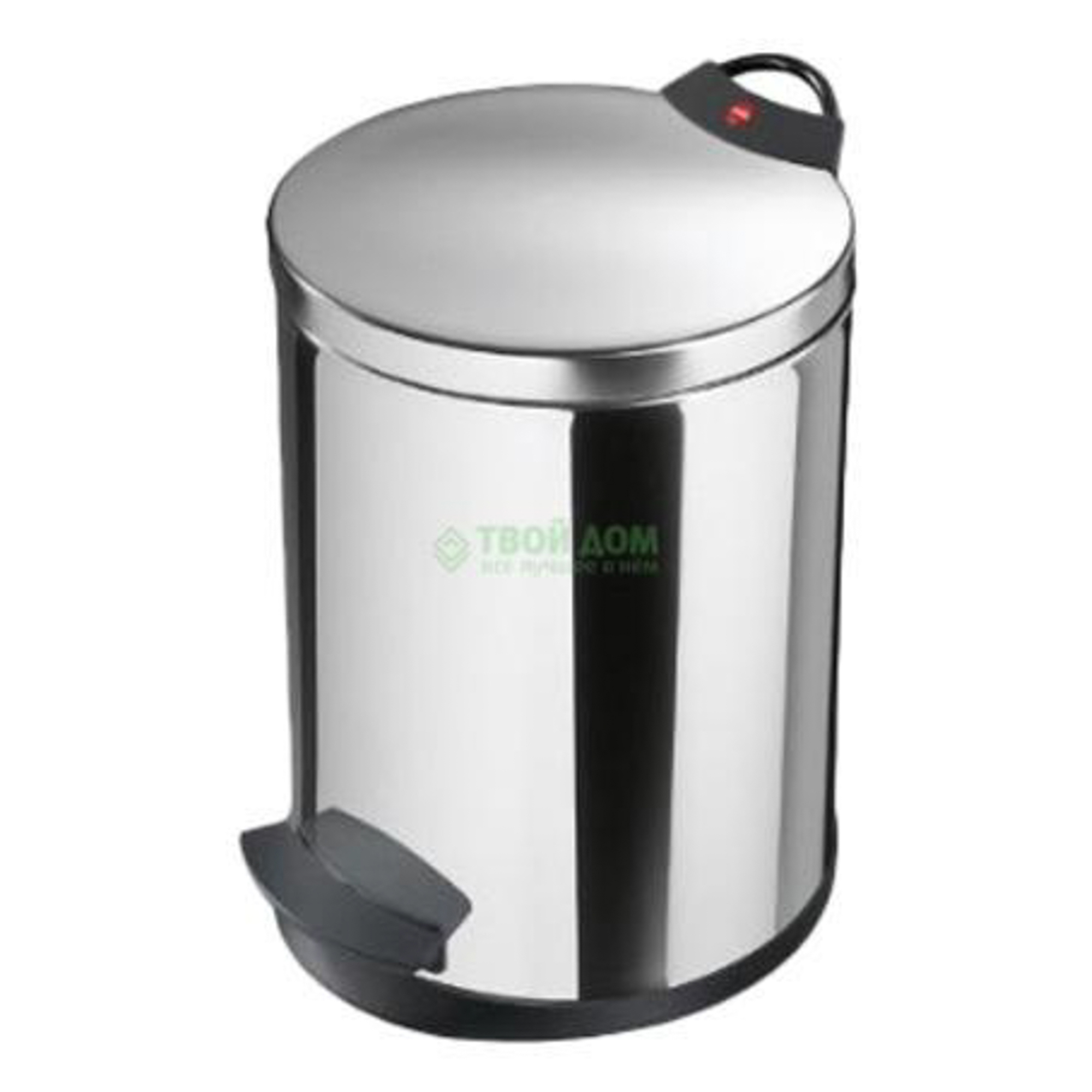 

Контейнер для мусора Hailo 13 л Chrom, Серебристый