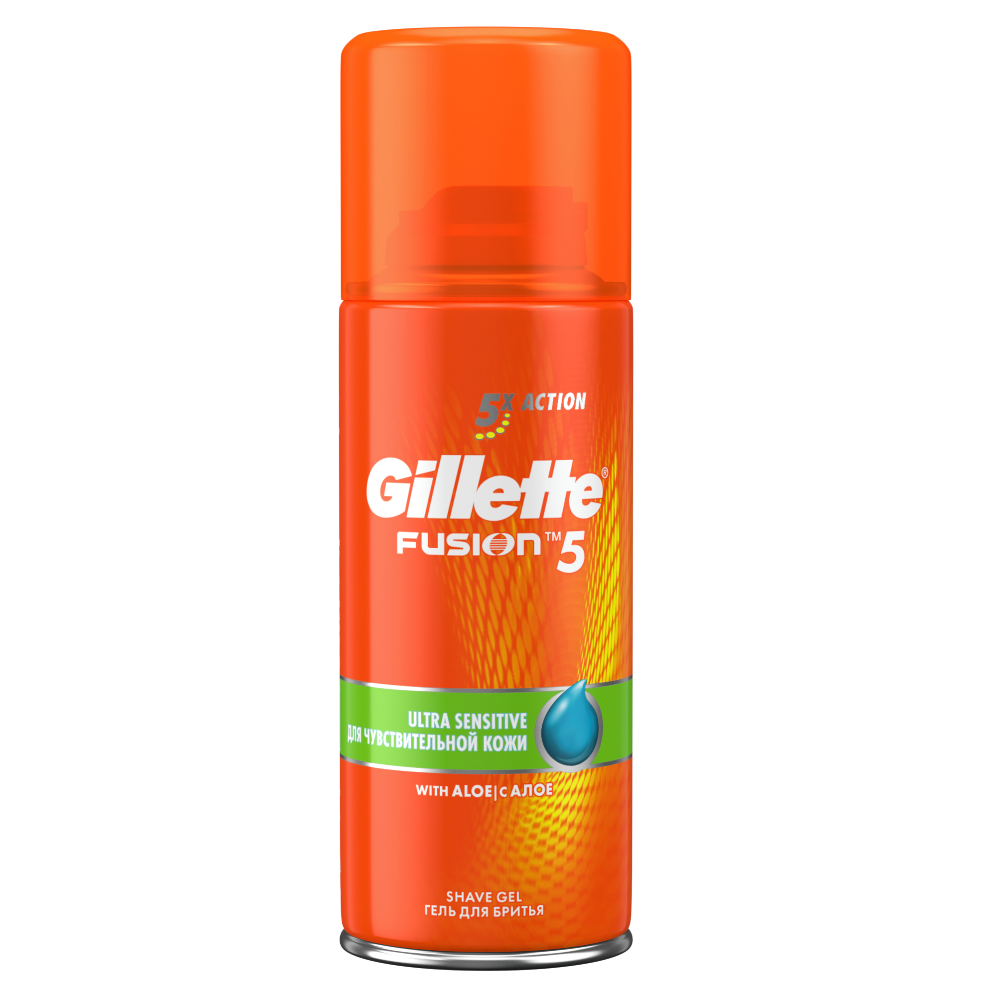 

Гель для бритья Gillette Fusion5 Ultra Sensitive, для чувствительной кожи, охлаждающий, мужской, 75