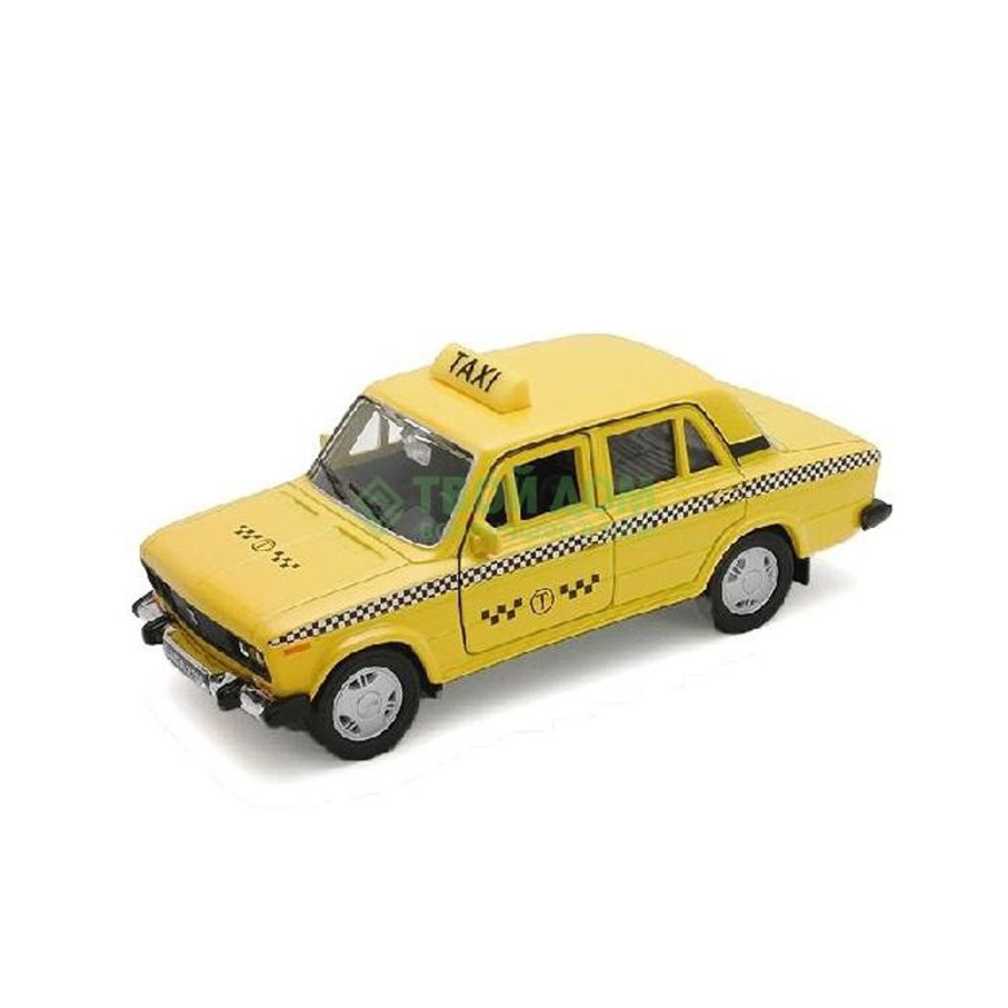 Машинка Welly Lada 2106 такси 1:34-39 (42381TI), цвет желтый - фото 1