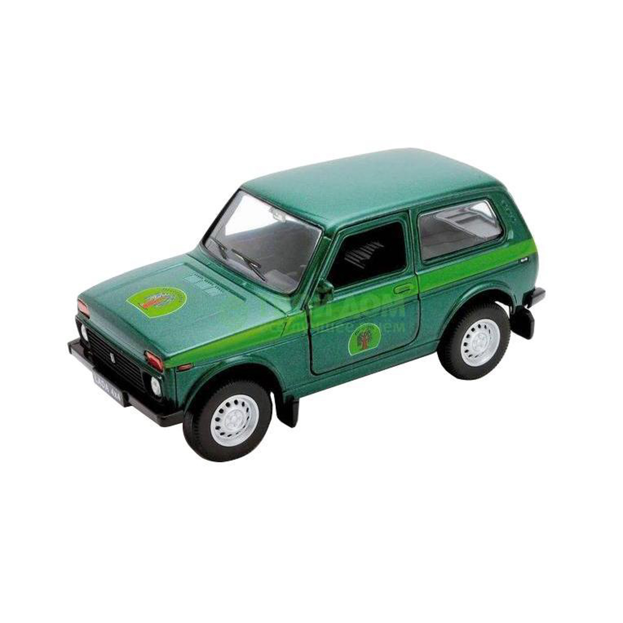 

Машинка Welly LADA 4x4 ЛесоохранаGreen (42386FC), Зелёный