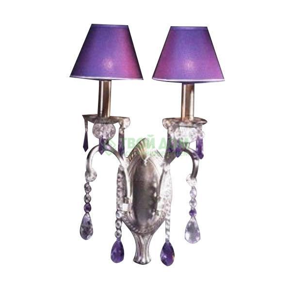 фото Бра copen lamp c-384/2 chrome violet