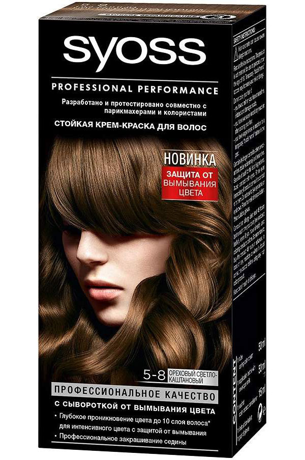 фото Краска для волос syoss color 5-8 ореховый светло-каштановый schwarzkopf