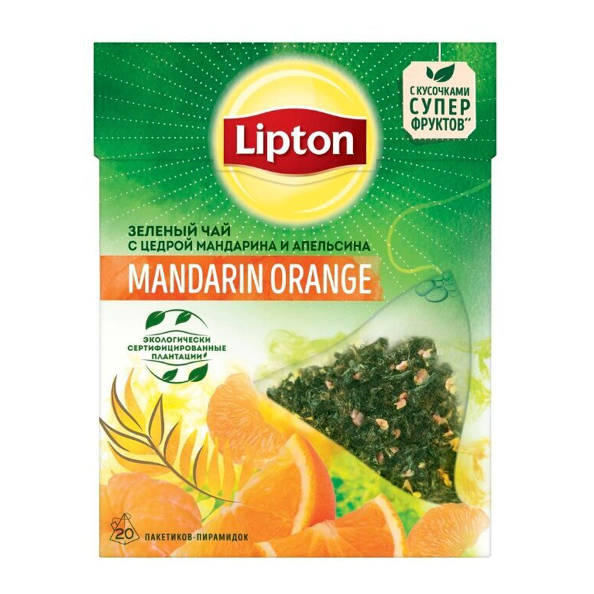 фото Чай черный lipton mandarine orange 36 г