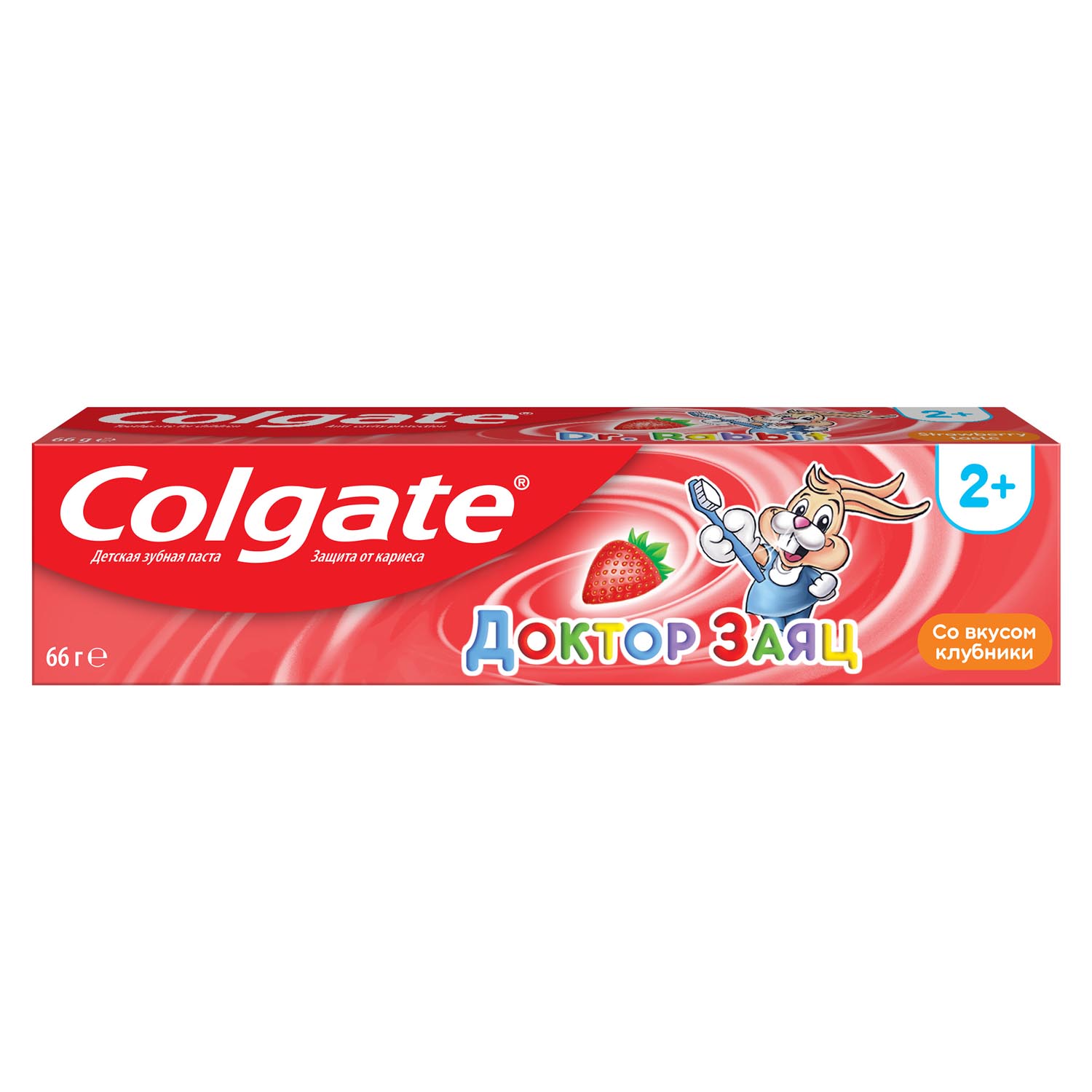 Зубная паста детская Colgate Доктор Заяц вкус Клубники 50 мл, размер 16,2x4x3,5 см FCN89287 - фото 3