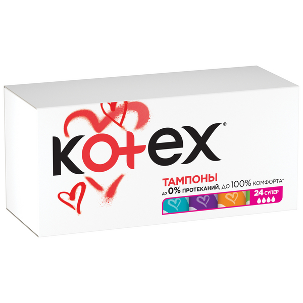 фото Тампоны kotex супер 24 шт