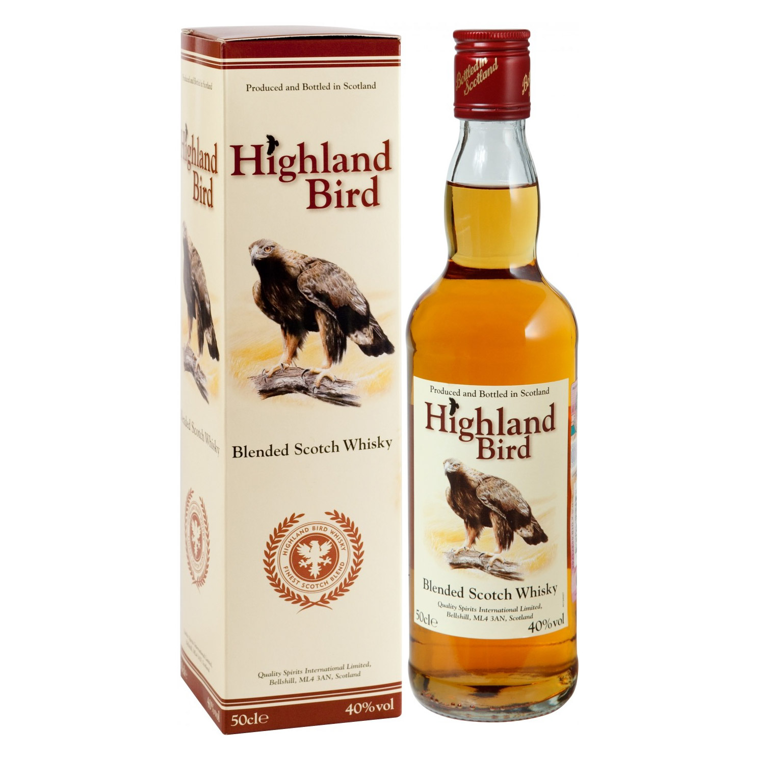 

Виски Highland Bird в подарочной упаковке 3 года 500 мл, Виски цвета янтаря с золотистыми переливами.
