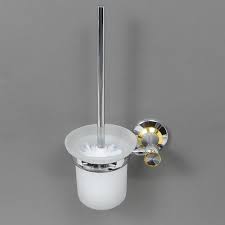 

Держатель ерша с зеркальными вставками Elvan 98415GP, Золотой;белый