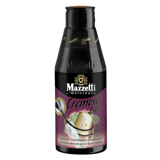 Соус Mazzetti Cremoso из бальзамического уксуса с инжиром, 215 мл