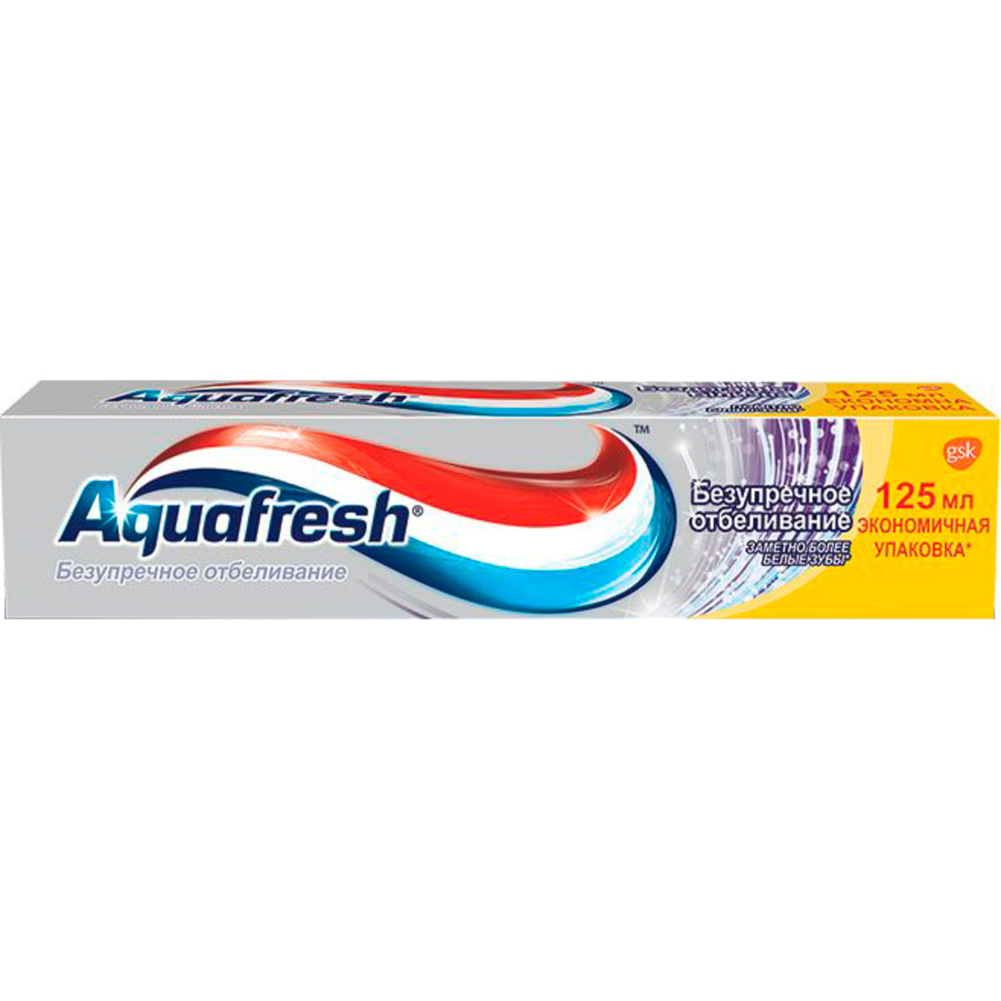 Зубная паста Aquafresh Безупречное отбеливание 125 мл, размер 21х4х4 см 24/70169 - фото 1