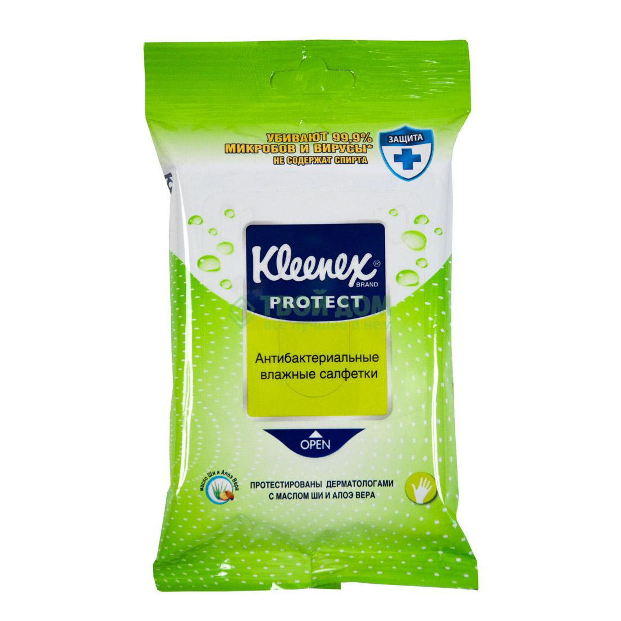 фото Салфетки kleenex влажные protect антибактериальные (9450211)