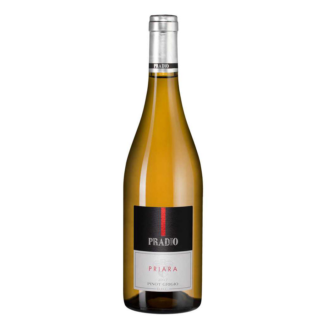 

Вино белое сухое Pradio "Priara" Pinot Grigio DOC Friuli Grave 0,75 л, Светло-соломенный