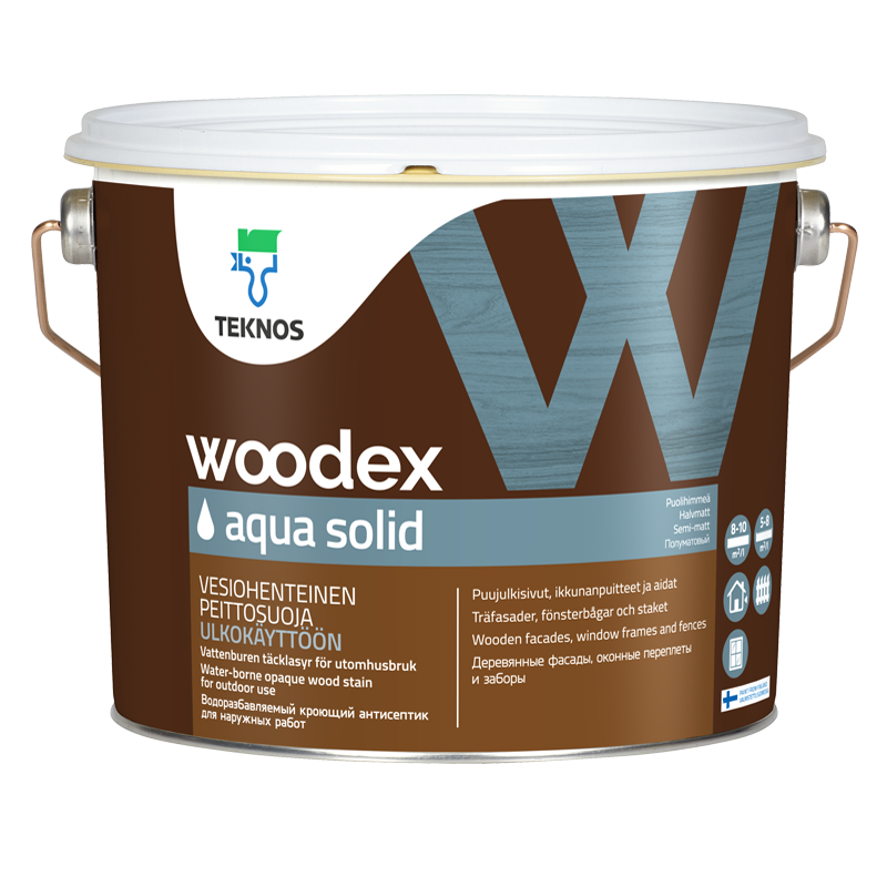 Антисептик бесцветный Teknos Woodex Aqua Solid PM3 3/2,7 л