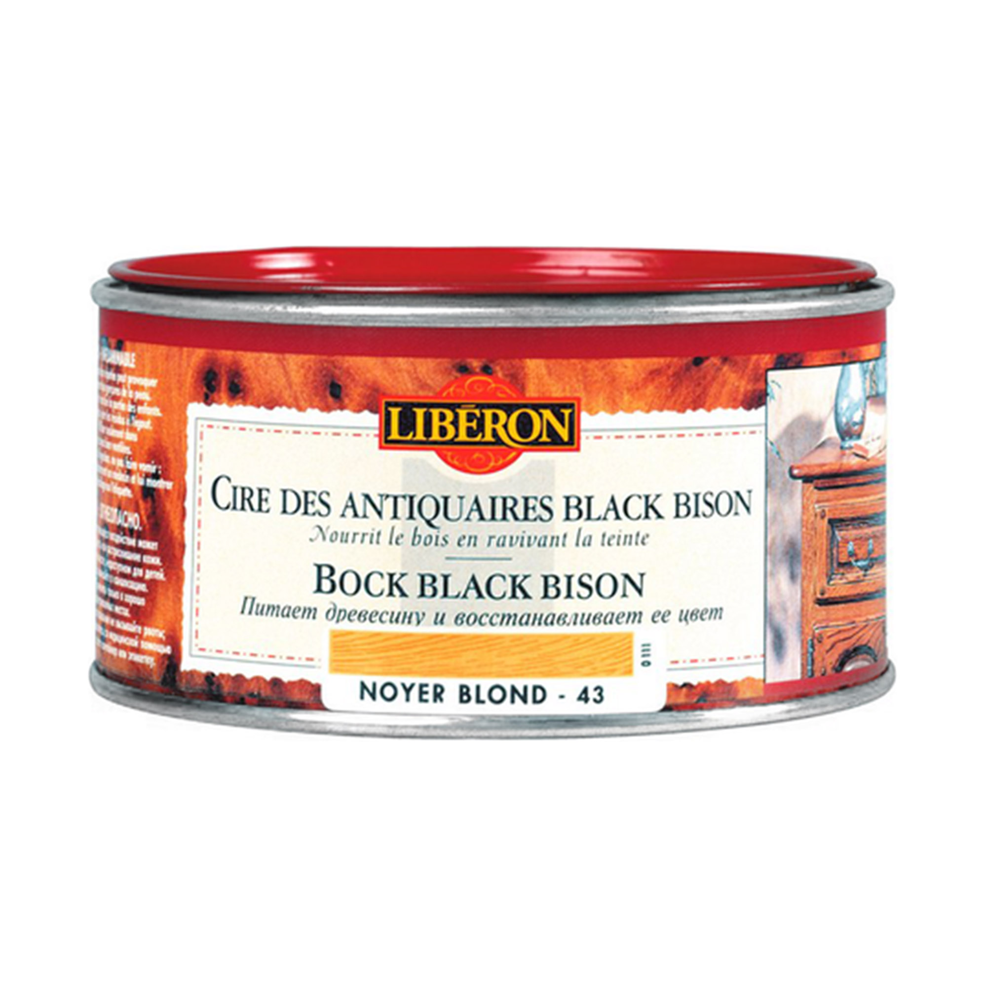 Воск Liberon Black Bison дуб темный 0,5 л