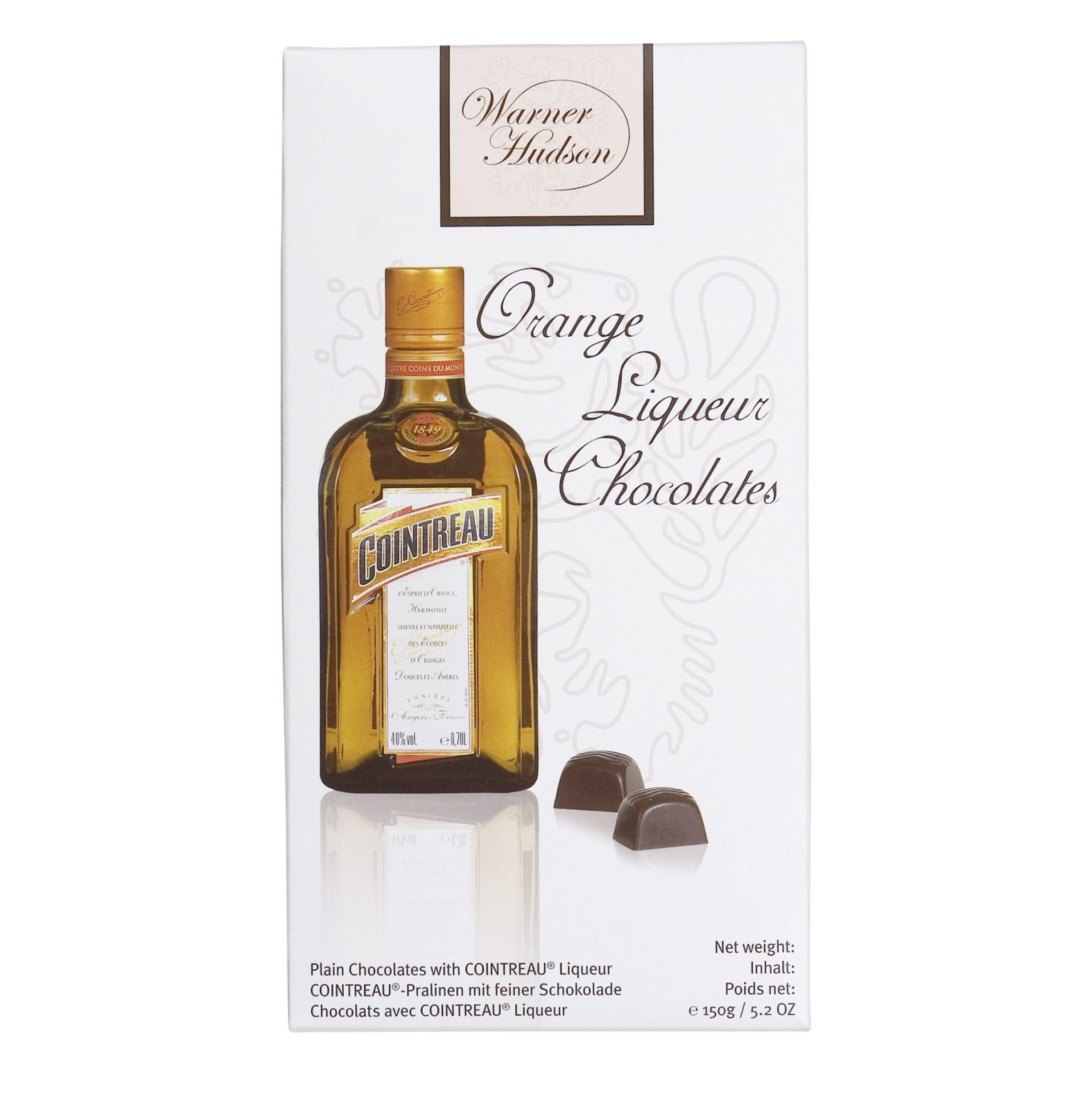 фото Набор шоколадных конфет piasten warner hudson с ликером куантро 150 г