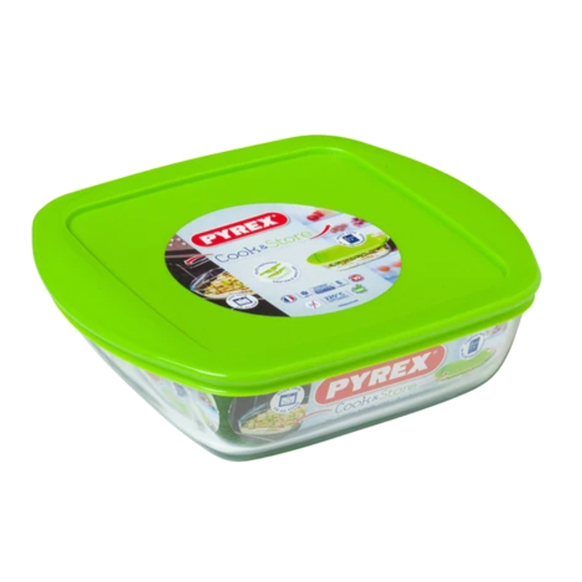 фото Форма для запекания pyrex cook&store glass квадратная 0,3 л (210p000/5046)