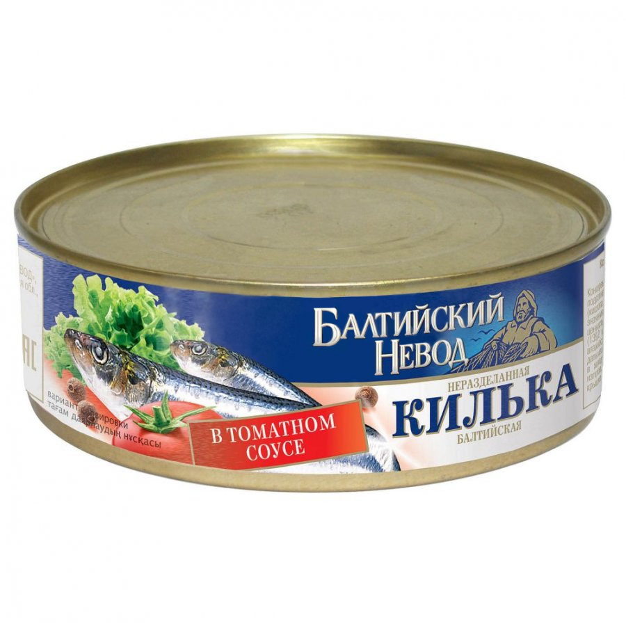 Килька Главпродукт Балтийский невод в томатном соусе 230 г