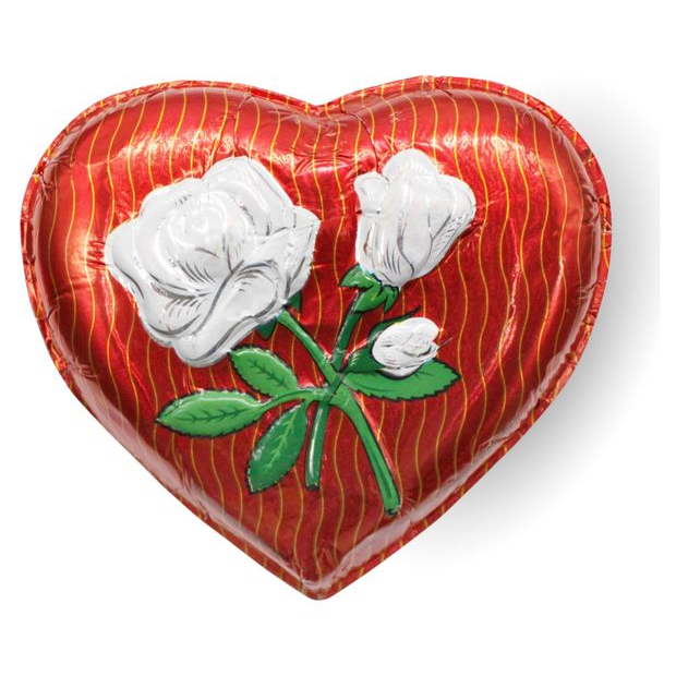 фото Шоколад фигурный золотое правило сердце с розой 60 г