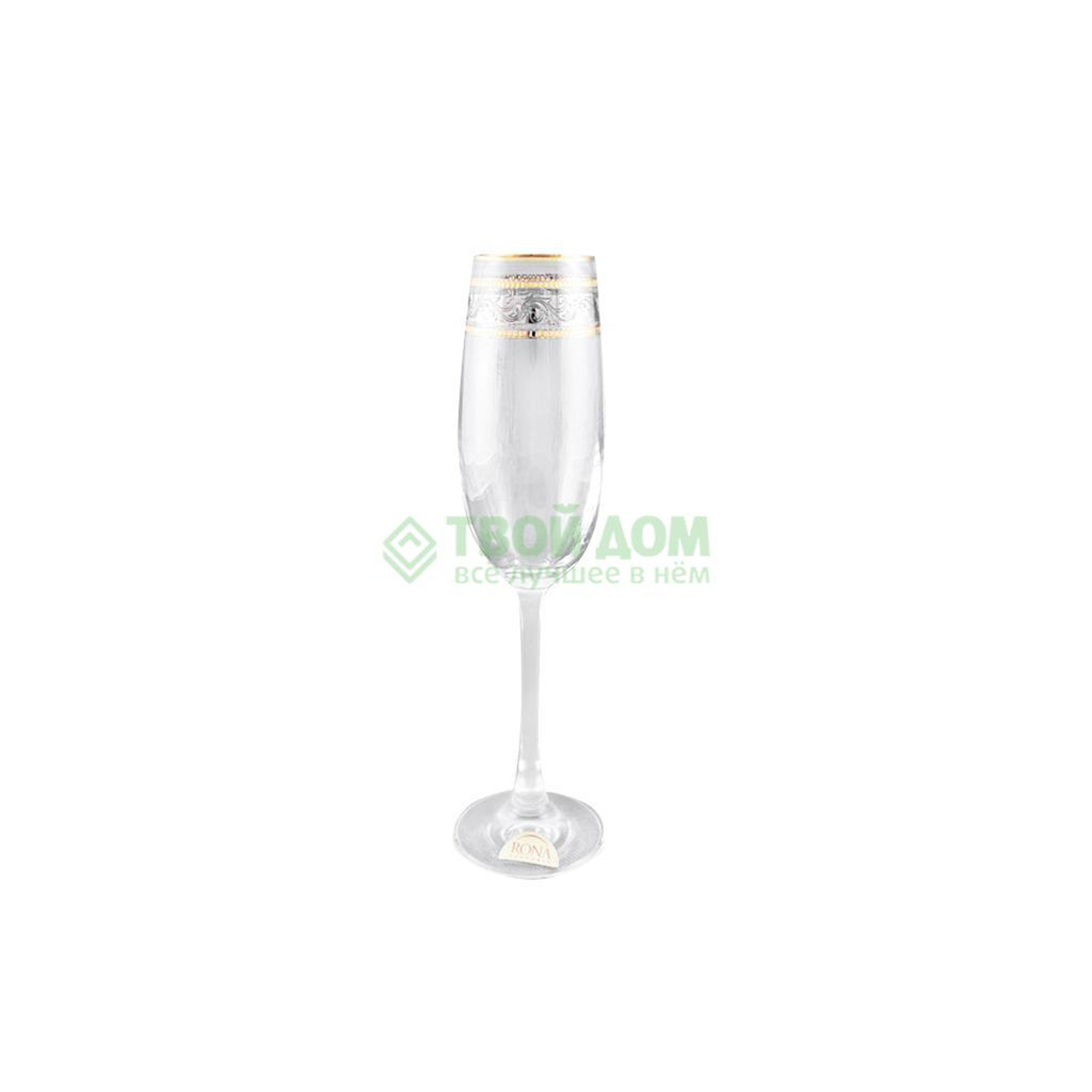 Бокал для шампанского Рона Рюмка шампань 2911/P/20575/180SFL, цвет прозрачный - фото 1