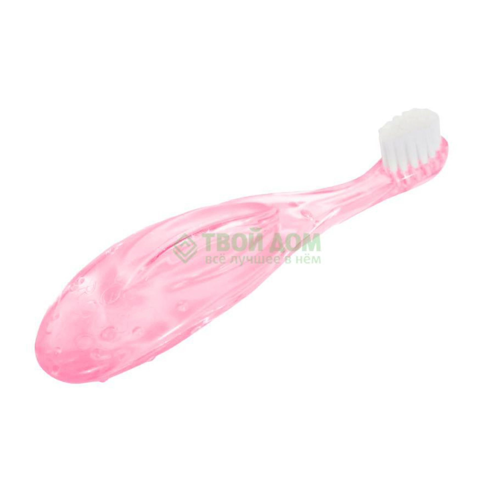 фото Зубная щетка rocs baby для малышей от 0 до 3 лет pink (03-04-015)