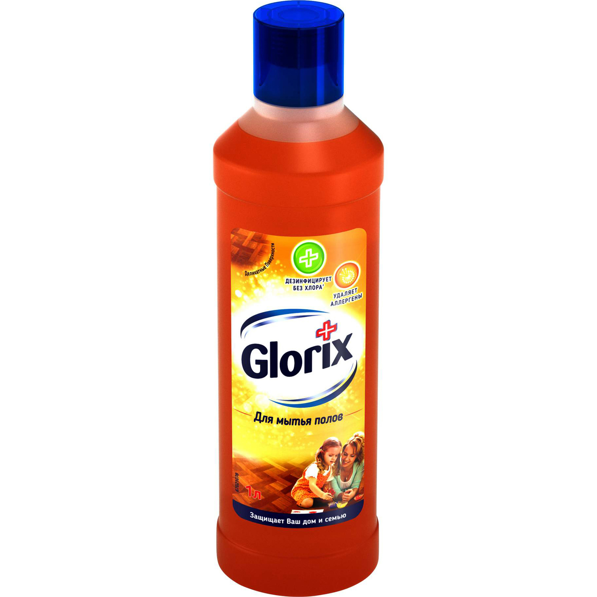 фото Средство для мытья полов glorix деликатные поверхности 1 л