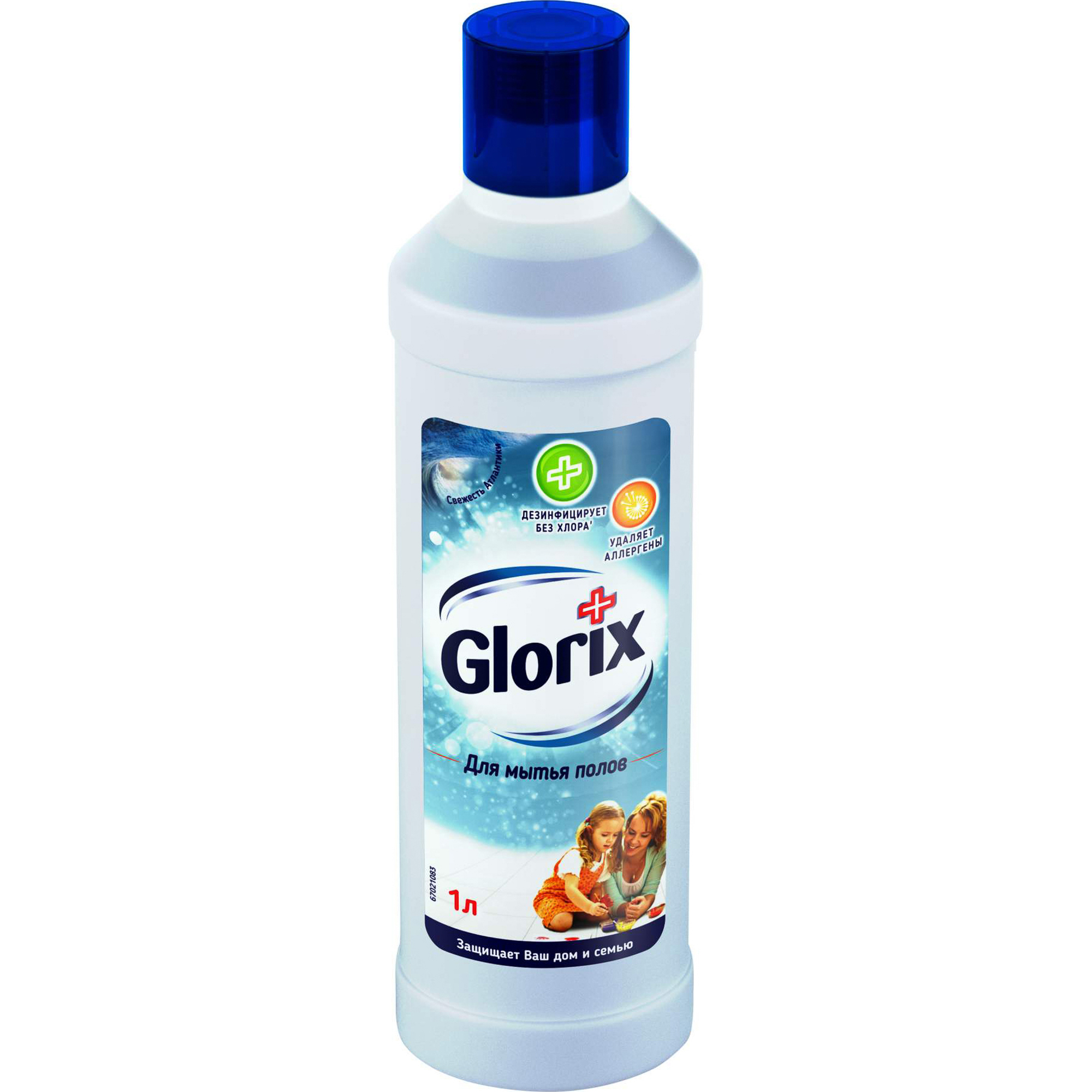 фото Средство для мытья полов glorix свежесть атлантики 1 л