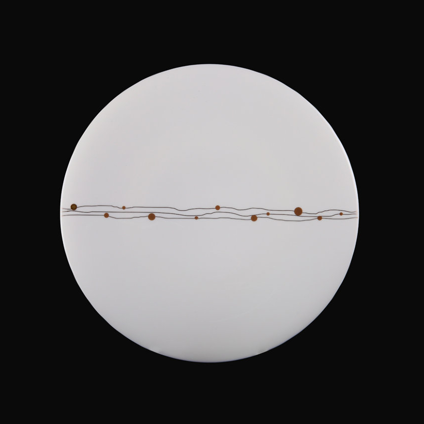 

Набор тарелок Hankook/Prouna Юпитер 27 см 6 шт, Белый;золотой