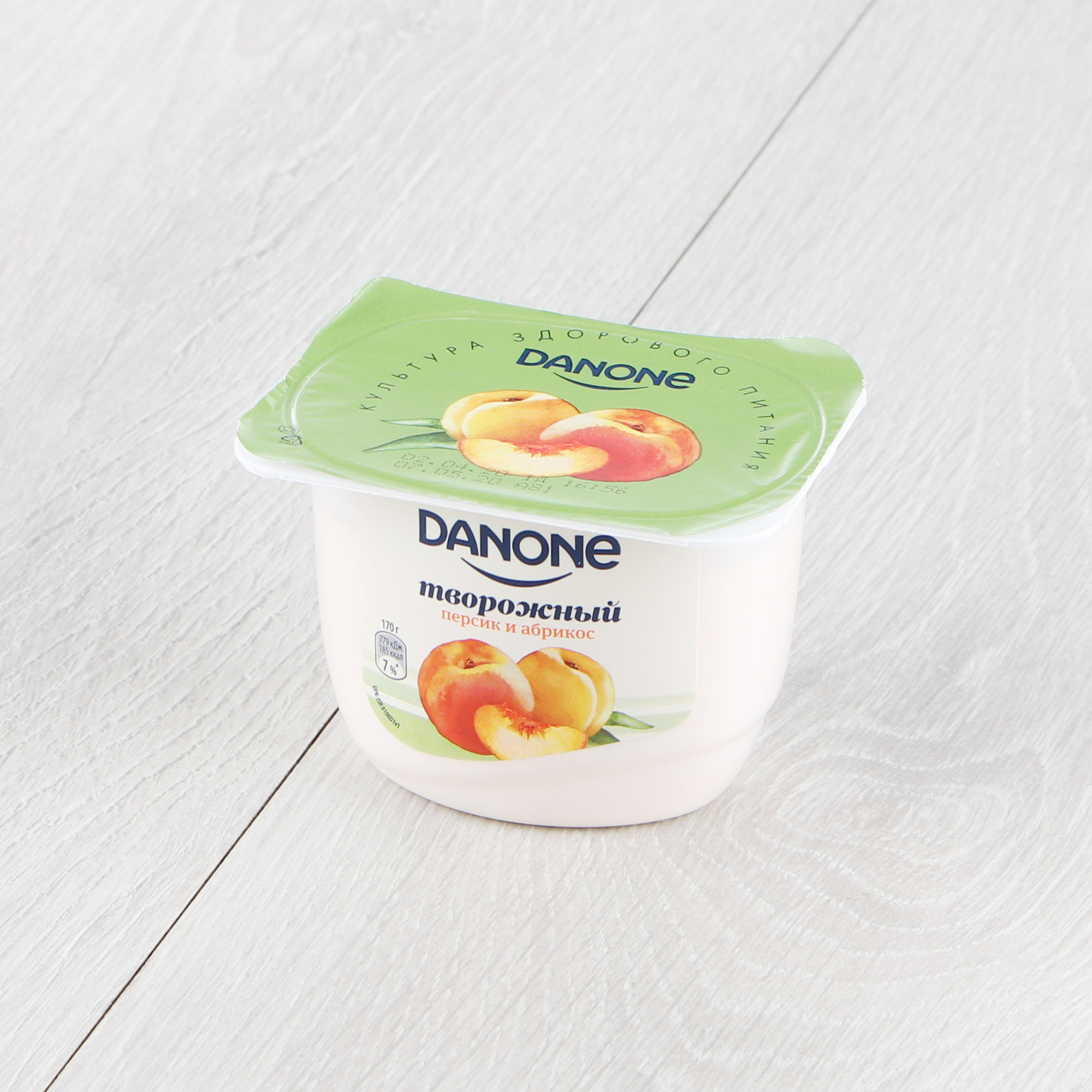 фото Творог danone персик, абрикос 170 г