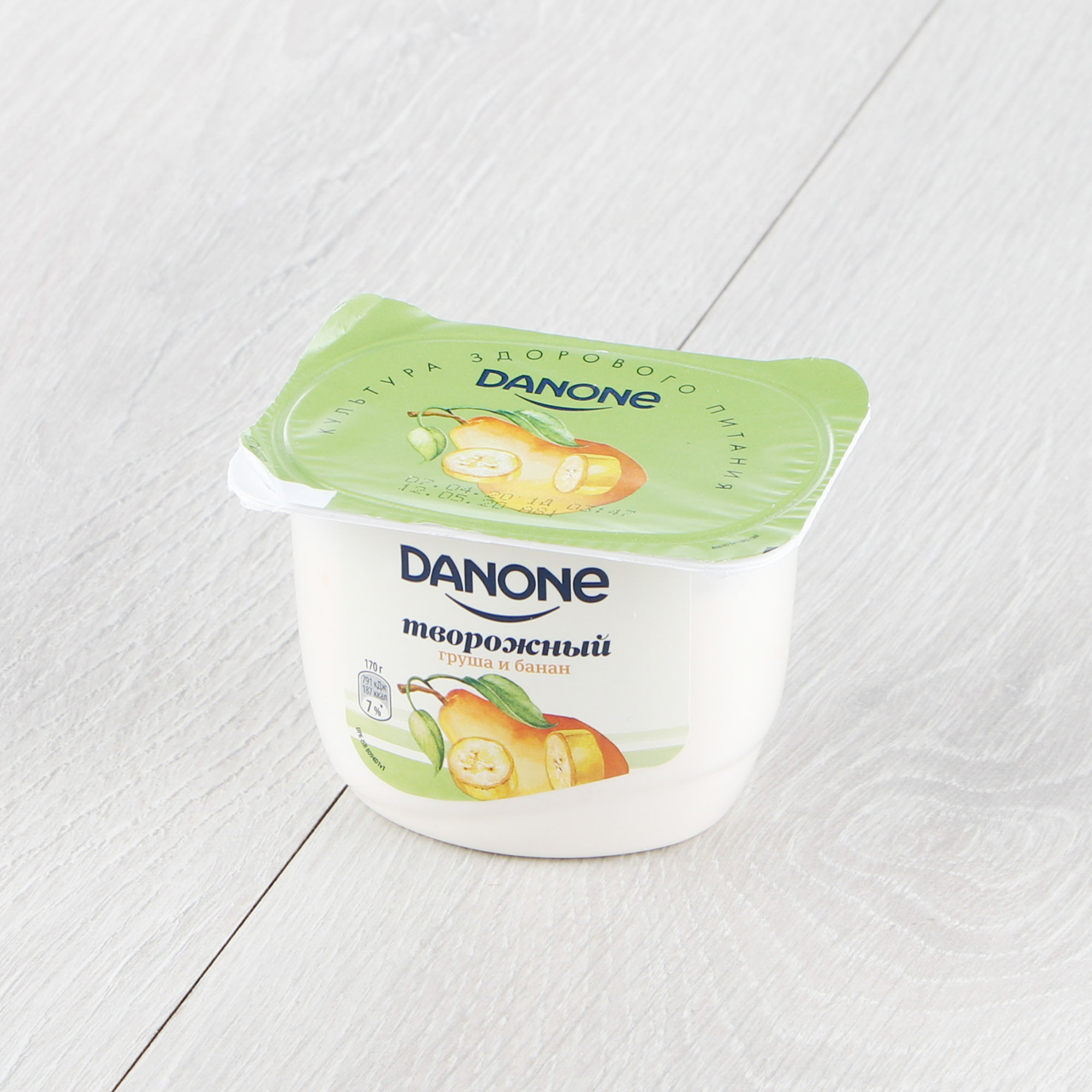 фото Творог danone груша, банан 170 г