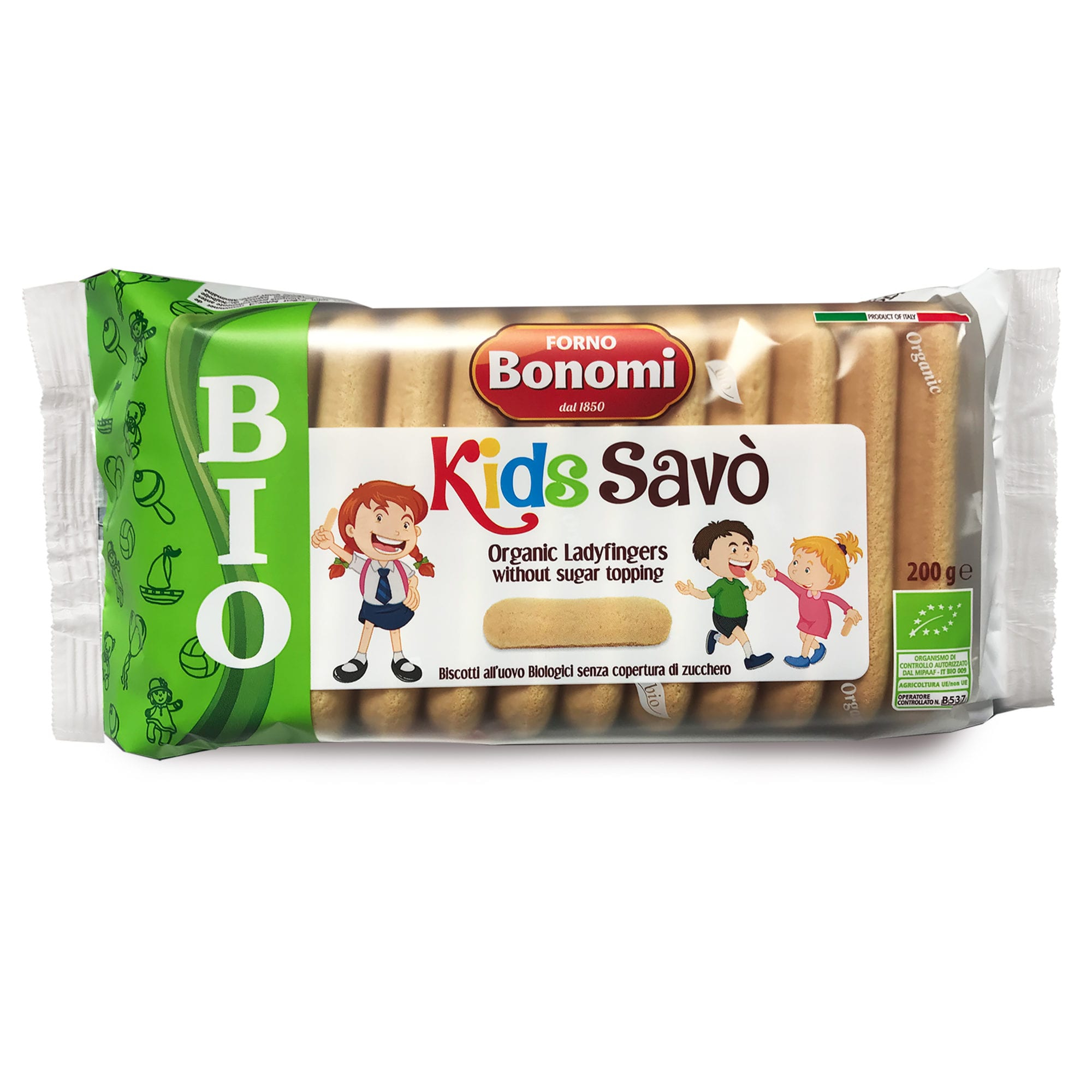 Печенье сахарное Forno Bonomi Kids Savo Bio, 200 г